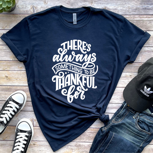 Wholesale Always Thankful Graphic Tee - Navy