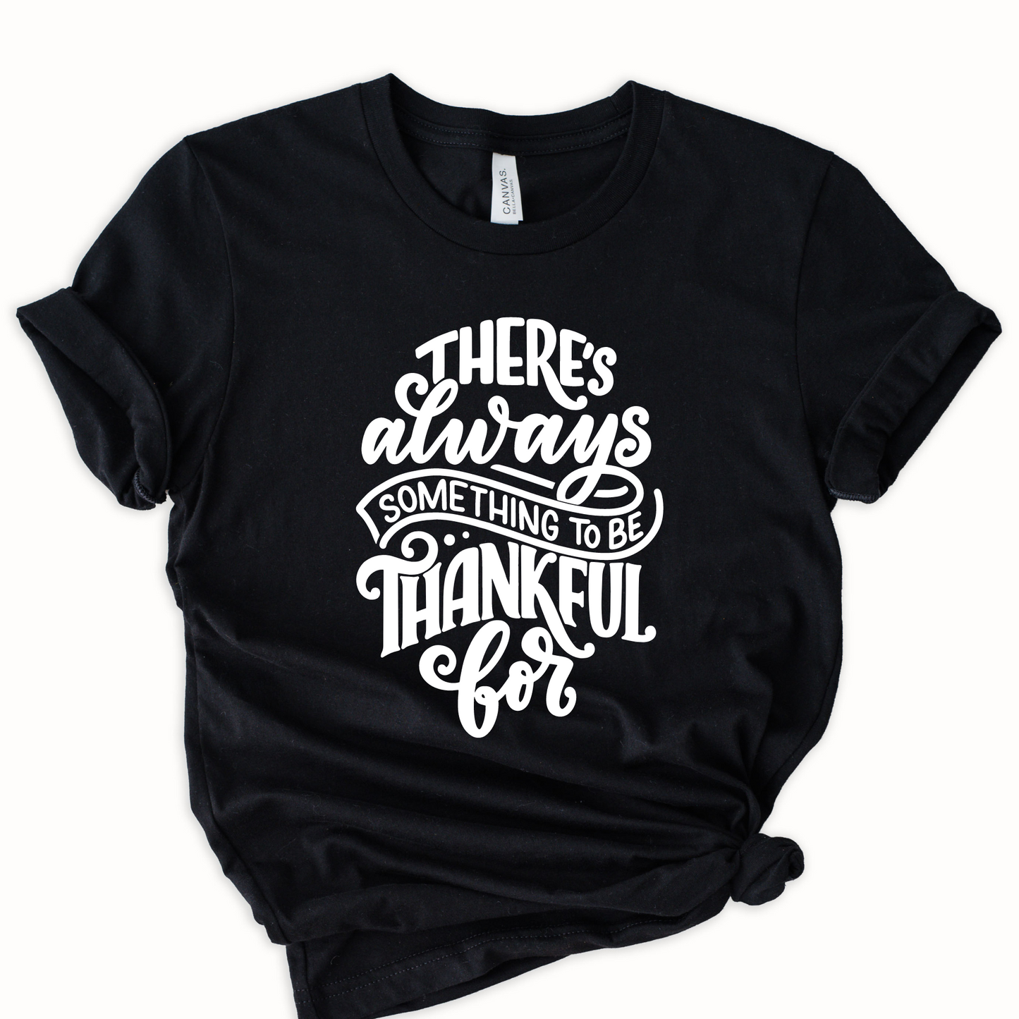 Wholesale Always Thankful Graphic Tee - Charcoal