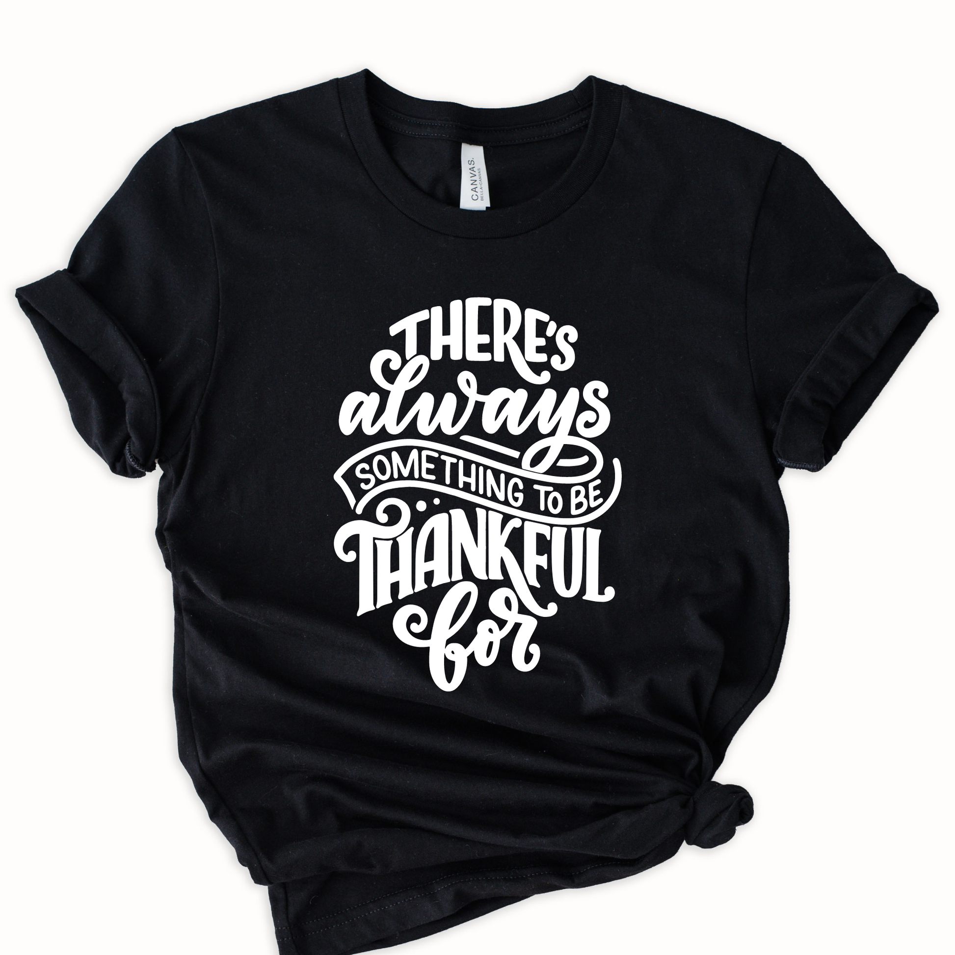 Wholesale Always Thankful Graphic Tee - Charcoal