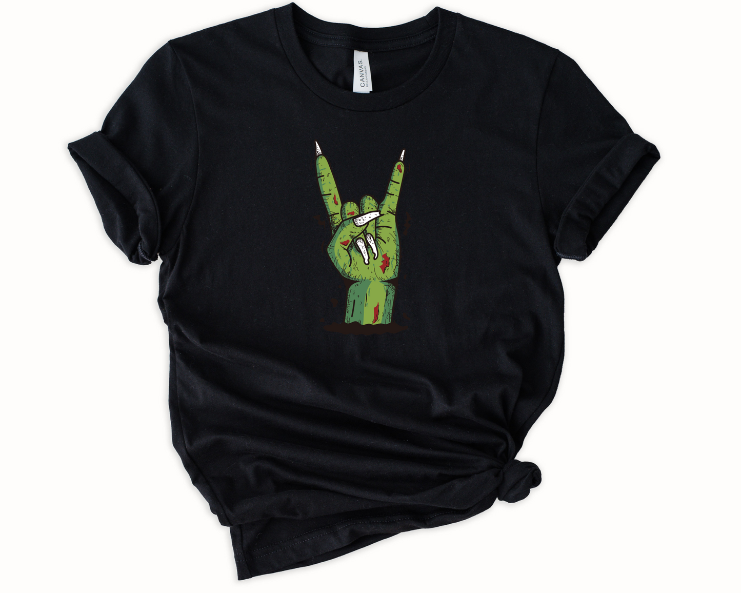 Wholesale Monster Rock On Graphic Tee - Black Tee