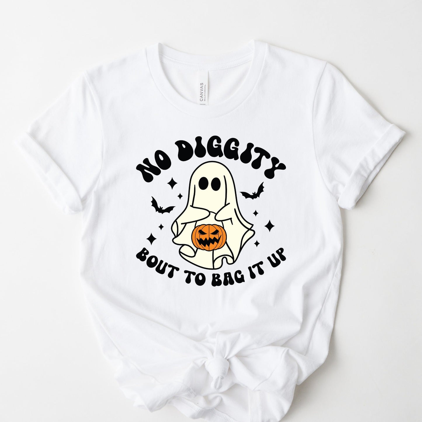 Wholesale Bag it Up Graphic Tee - Orange Tee