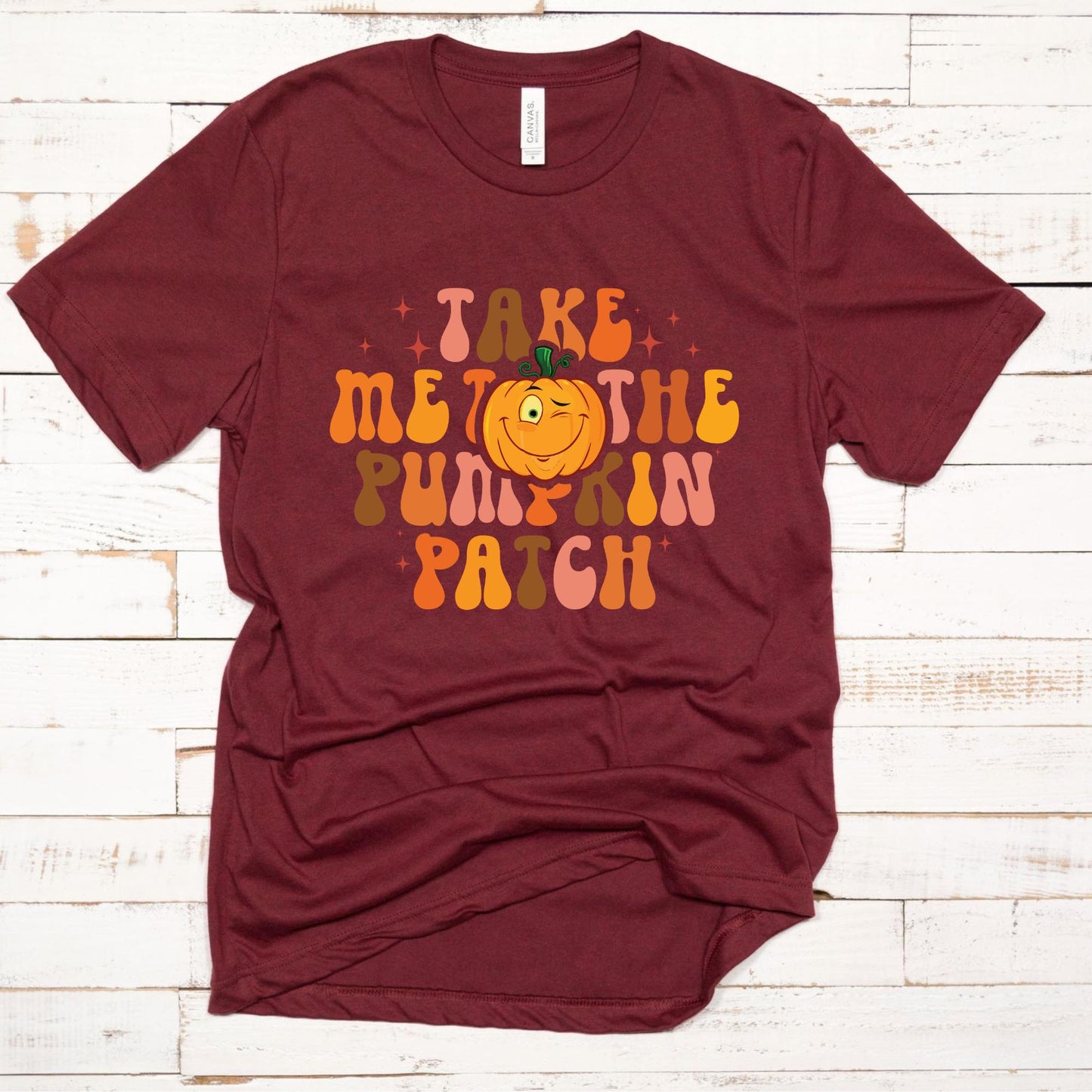 Wholesale Retro Take me to the Pumpkin Patch Graphic Tee - Heathered Grey