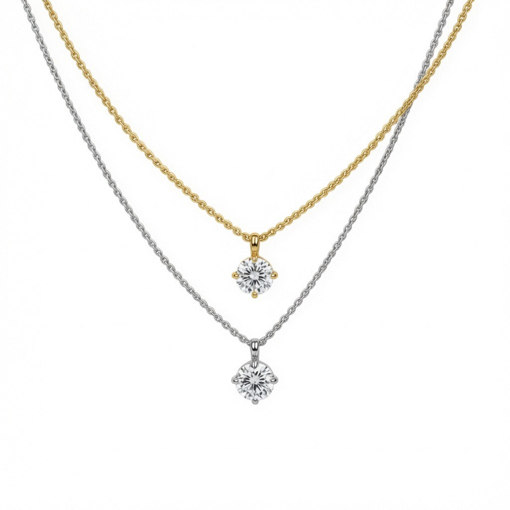Fiona Solitaire Necklace