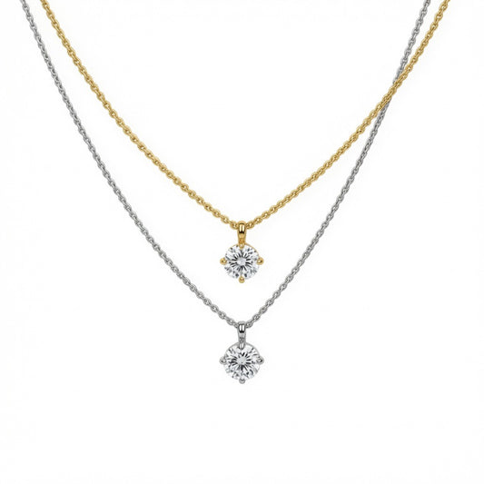 Fiona Solitaire Necklace