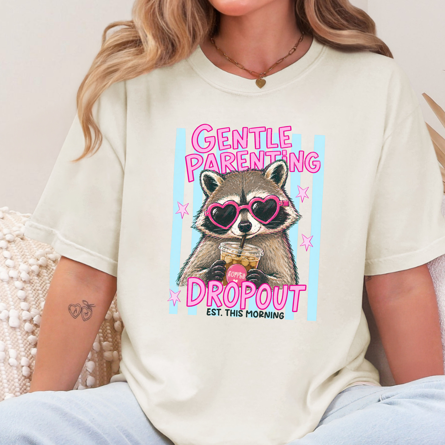 Wholesale Gentle Parenting Dropout Graphic Tee - Ivory
