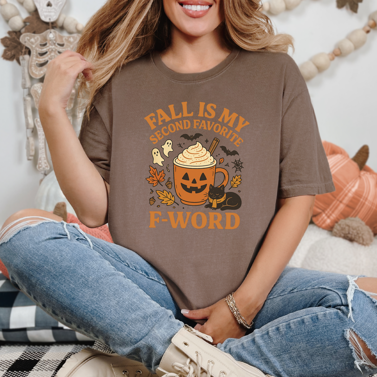 Wholesale Second Favorite F Word Graphic Tee - CC Espresso Tee