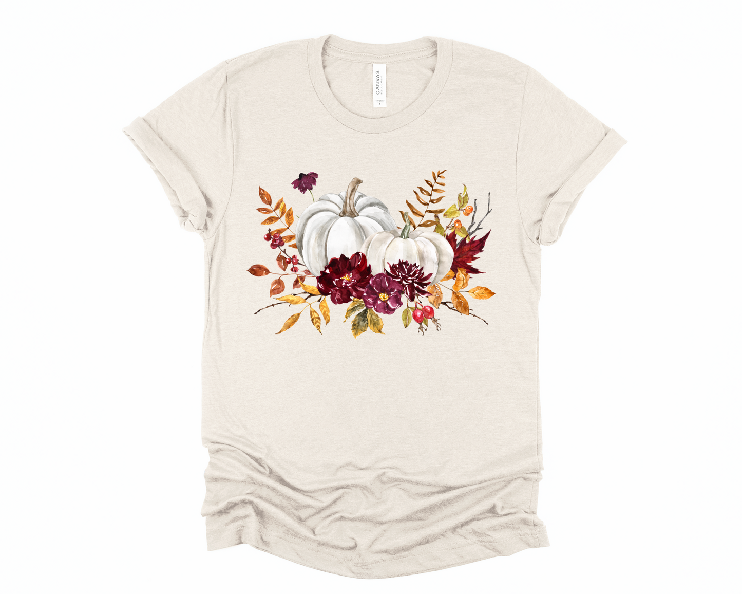 Wholesale Fall Pumpkins Graphic Tee - Tan