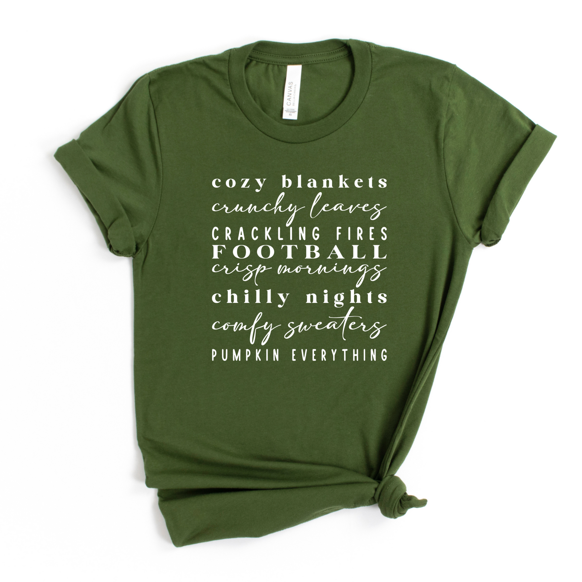 Wholesale Pumpkin everything - Olive Tee
