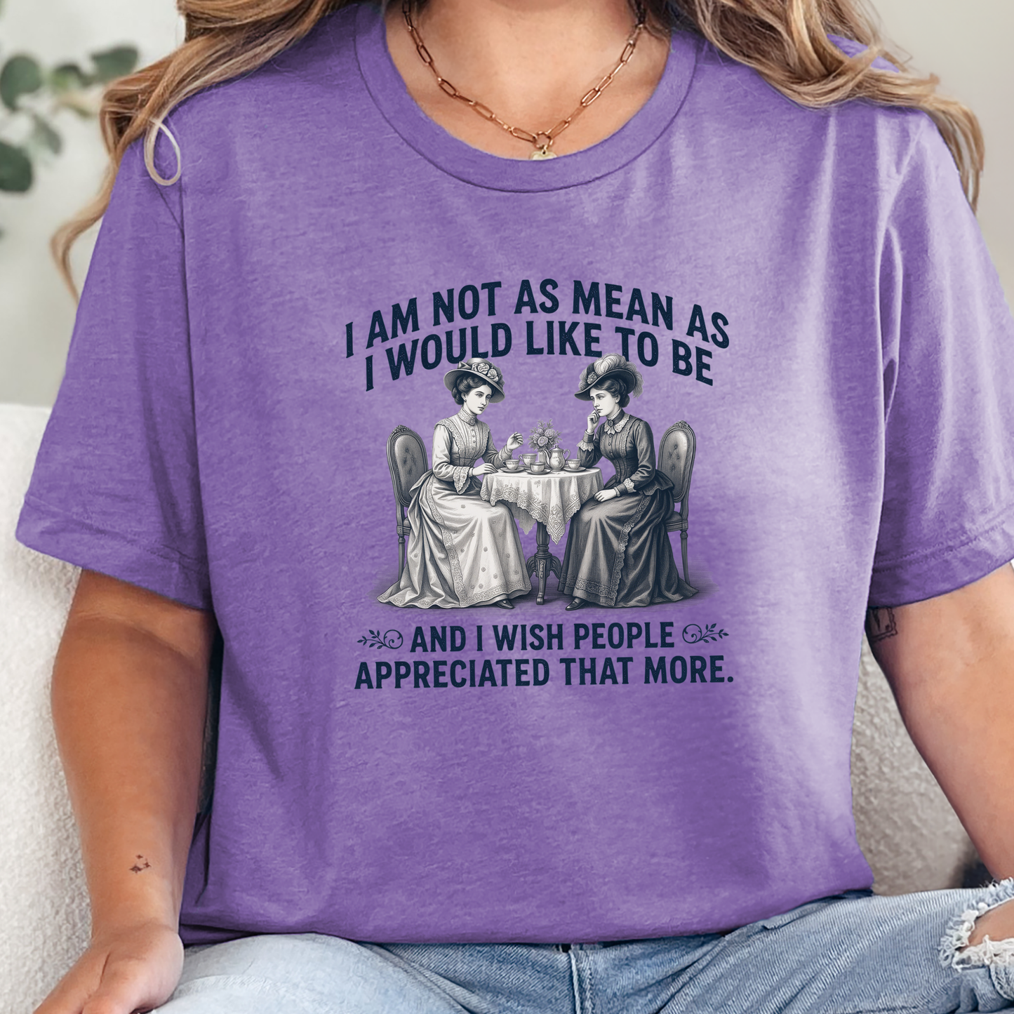 Wholesale Wish People Appreciated Graphic Tee - Heather Team Purple