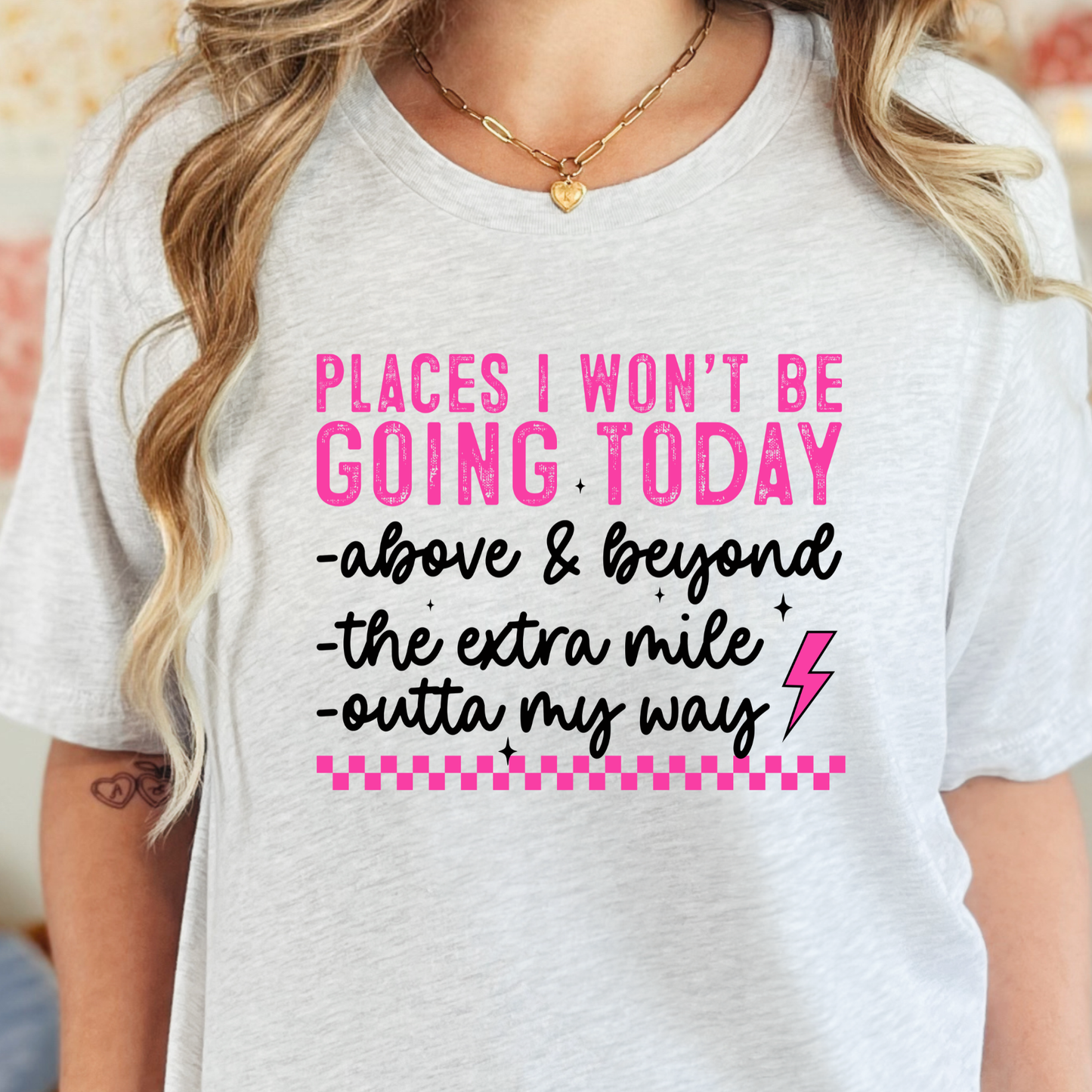 Wholesale Places I Won't Be Going Graphic Tee - Ash Tee