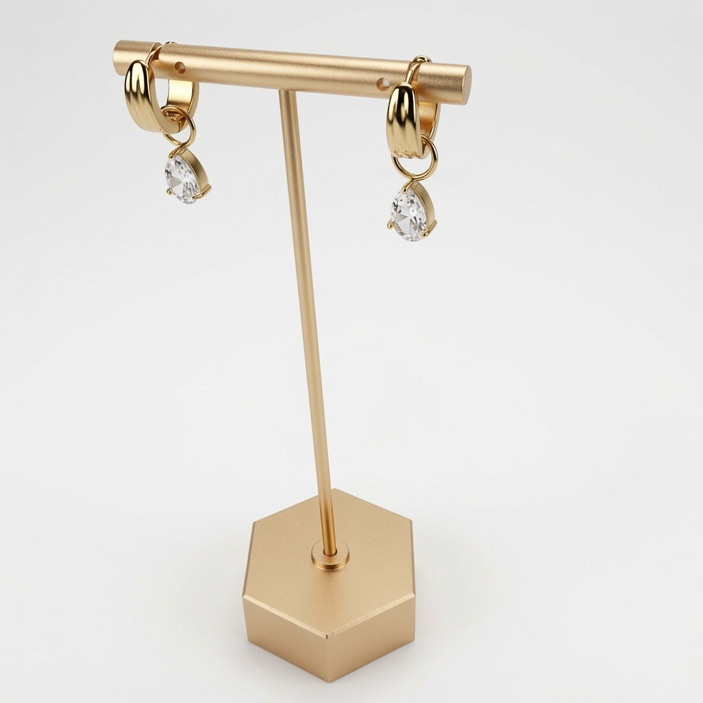 Valerie Dangle Hoop Earrings