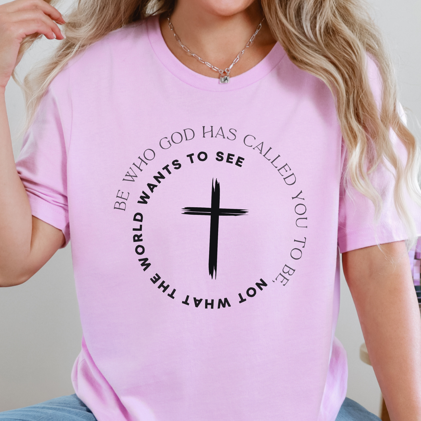 Wholesale Be Who God has Called You Graphic Tee - Lilac Tee
