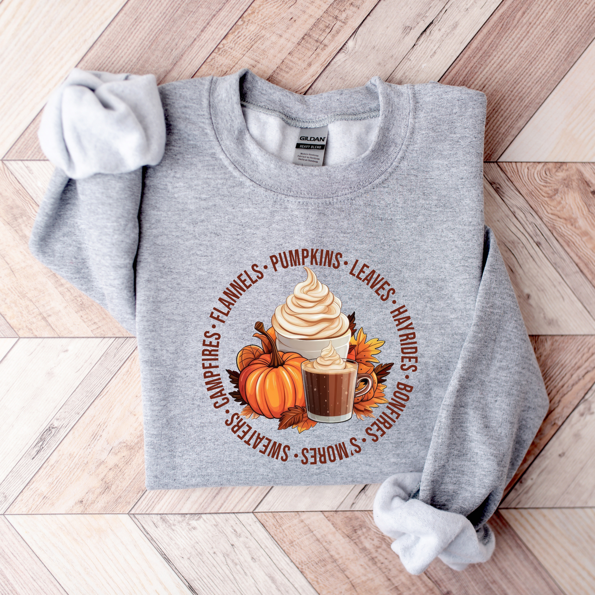 Wholesale Fall Circle - Sand Sweatshirt
