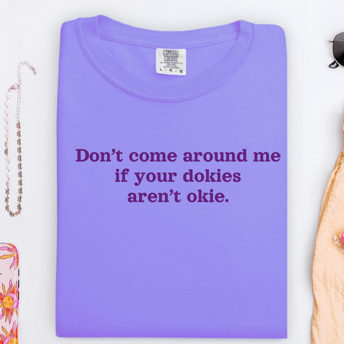 Wholesale Sarcastic Sayings Collection Graphic Tee - Violet