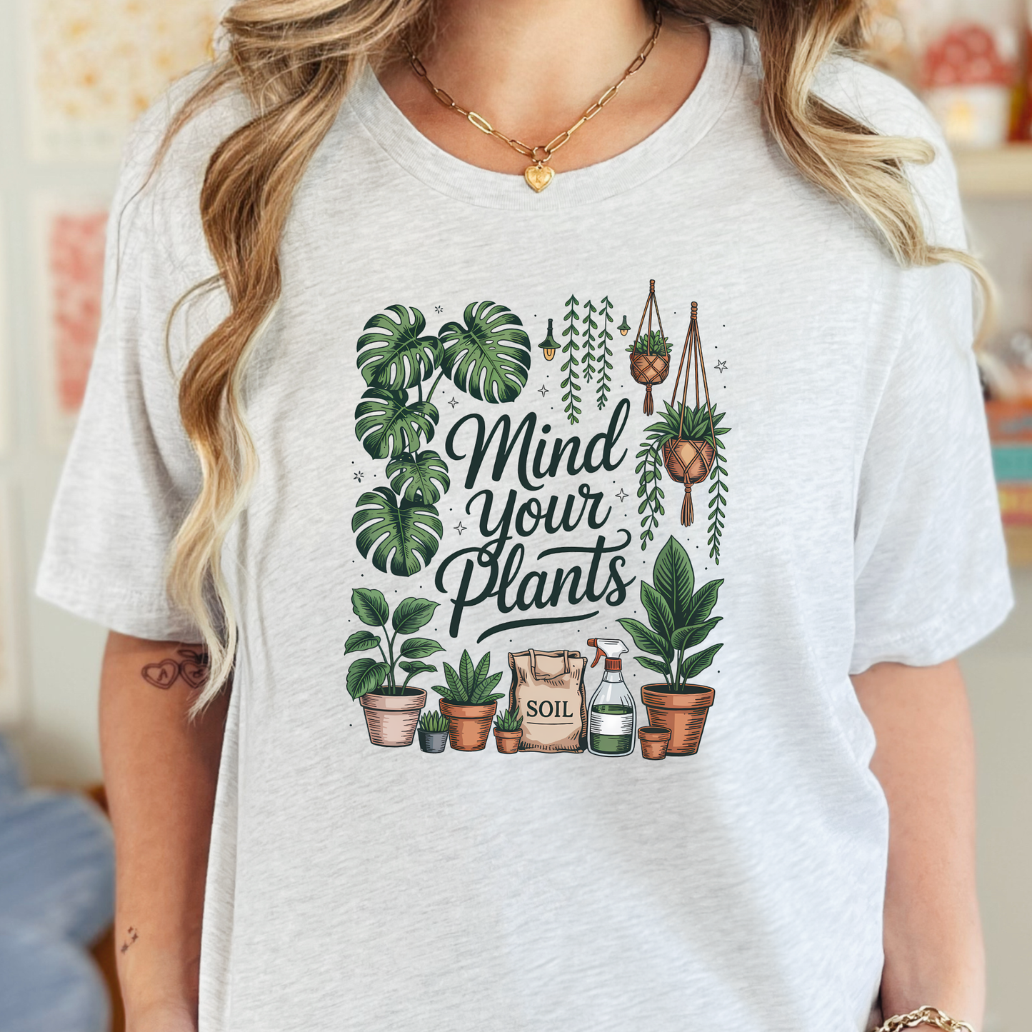 Wholesale Plant Lover Graphic Tee - Ash Tee