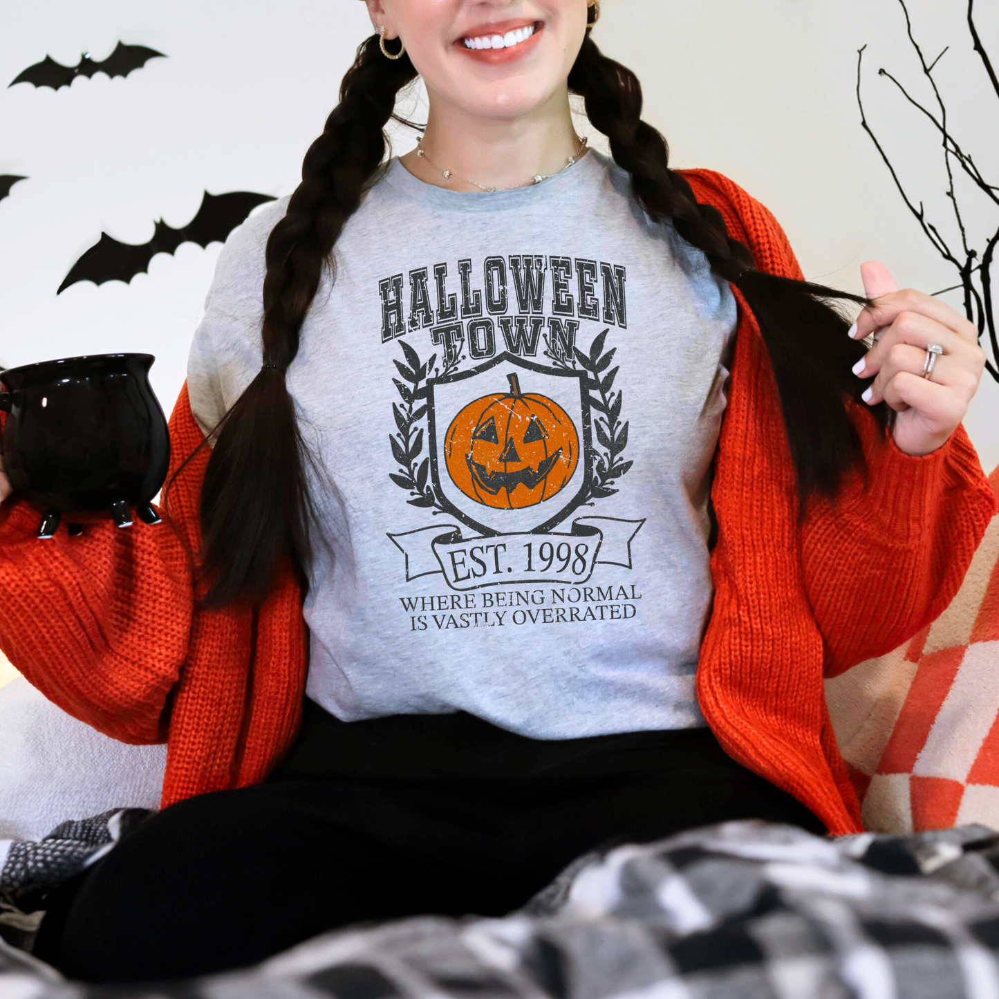 Wholesale Vastly Overrated Graphic Tee - Grey Tee