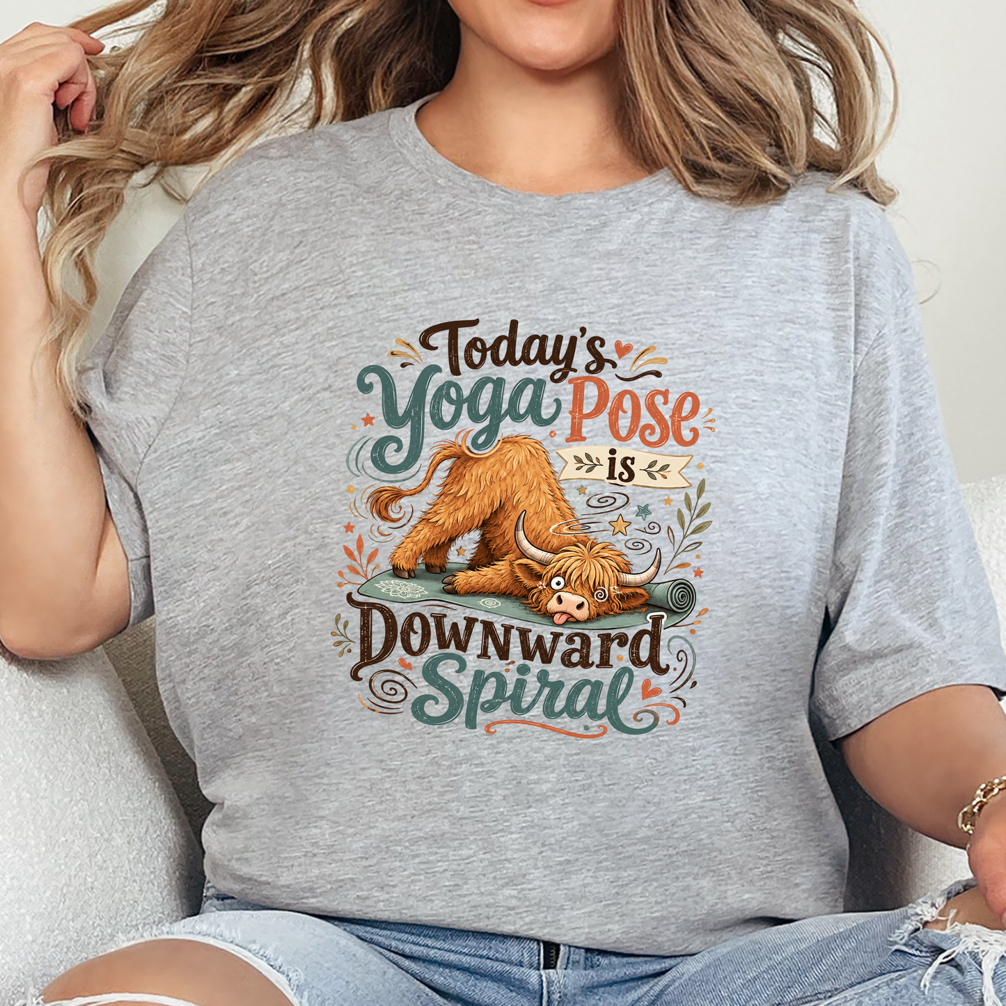 Wholesale Downward Spiral Graphic Tee - Grey