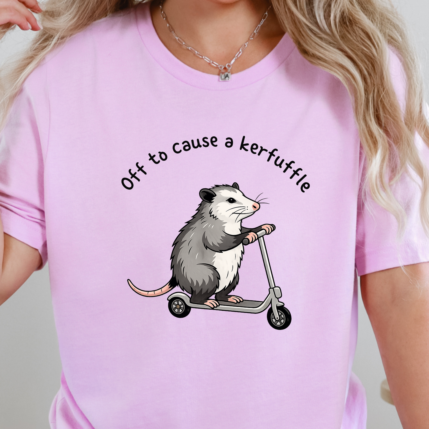 Wholesale Off to Cause Kerfuffle Graphic Tee - Lilac Tee