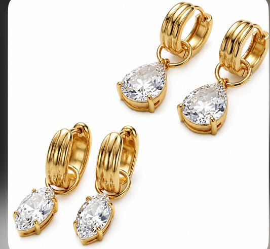 Valerie Dangle Hoop Earrings