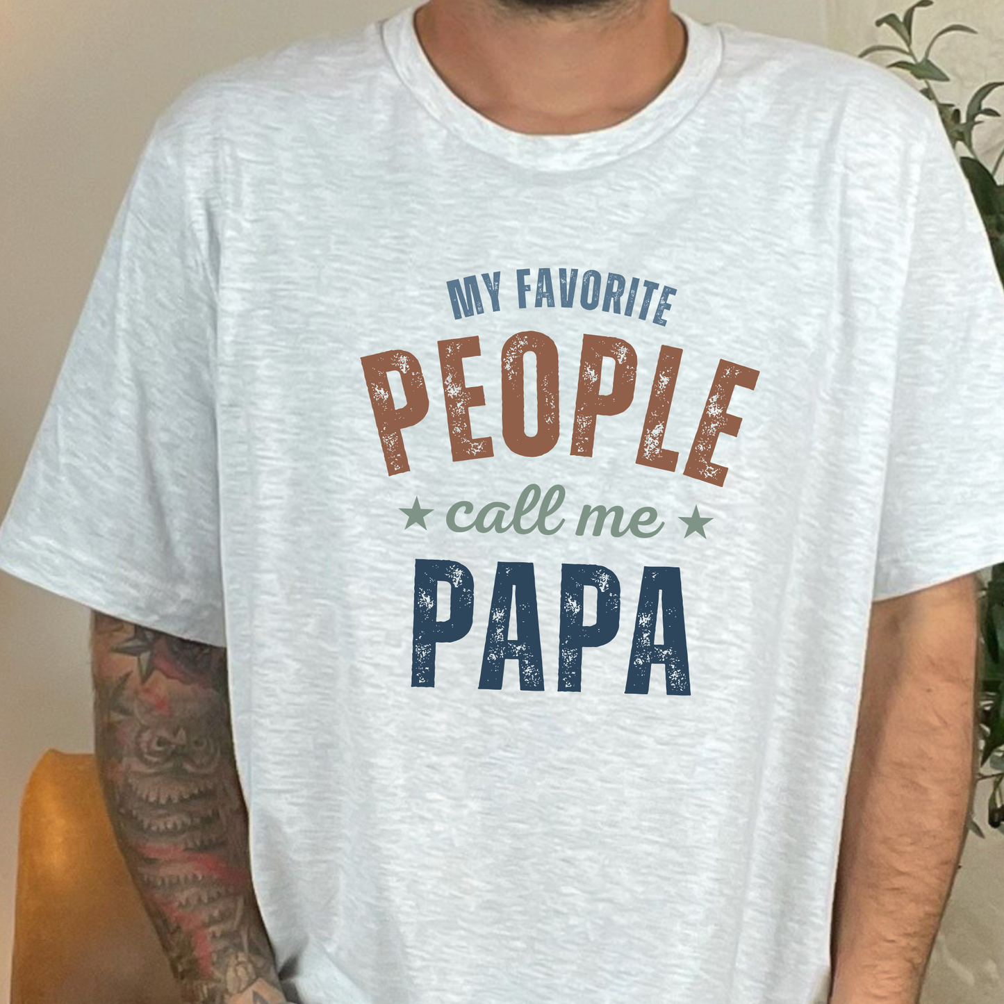Wholesale Custom My Favorite People Graphic Tee - Ash Tee