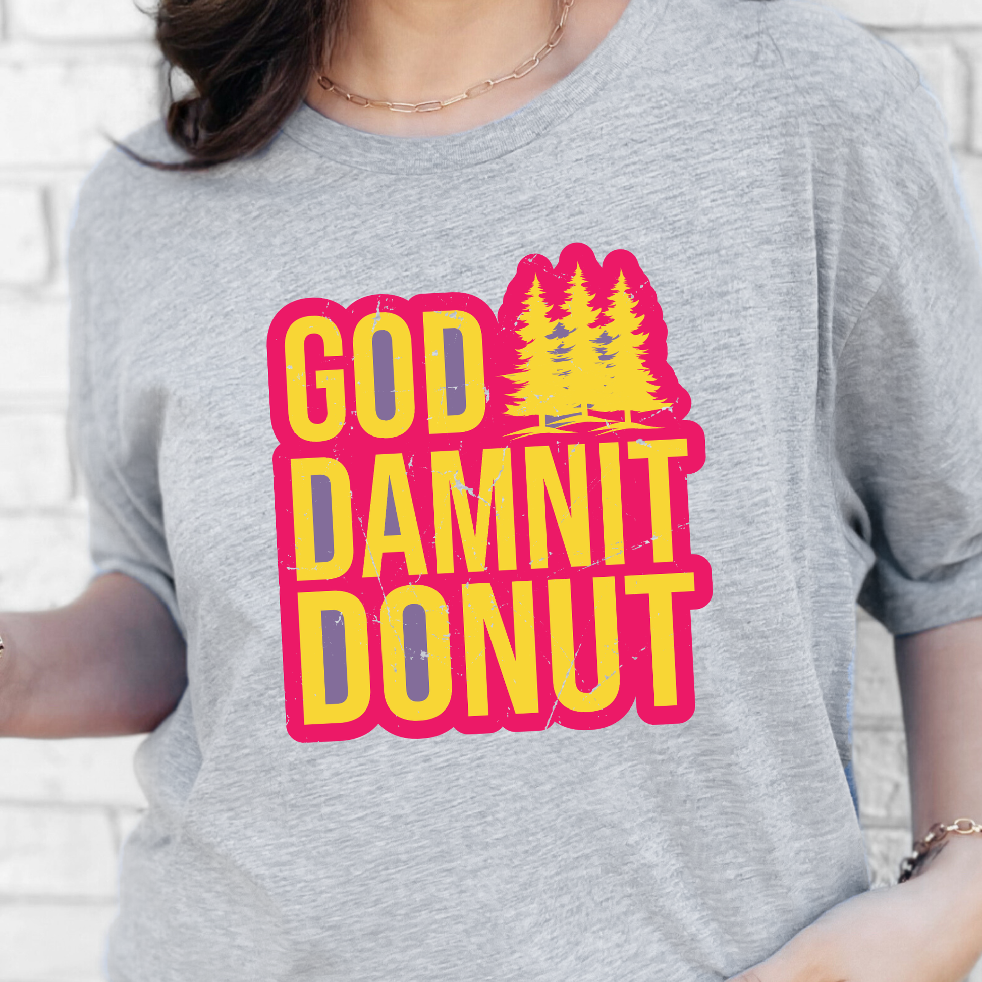 Wholesale Dungeon Crawler Carl Graphic Tee - Donut Grey