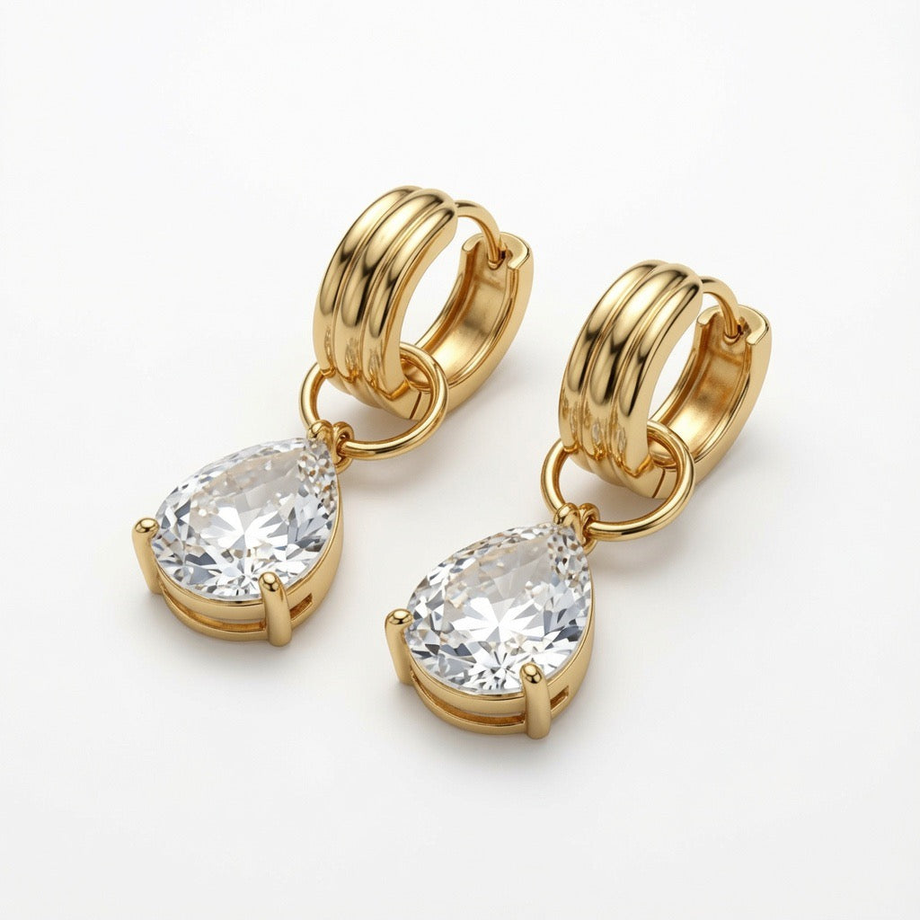 Valerie Dangle Hoop Earrings