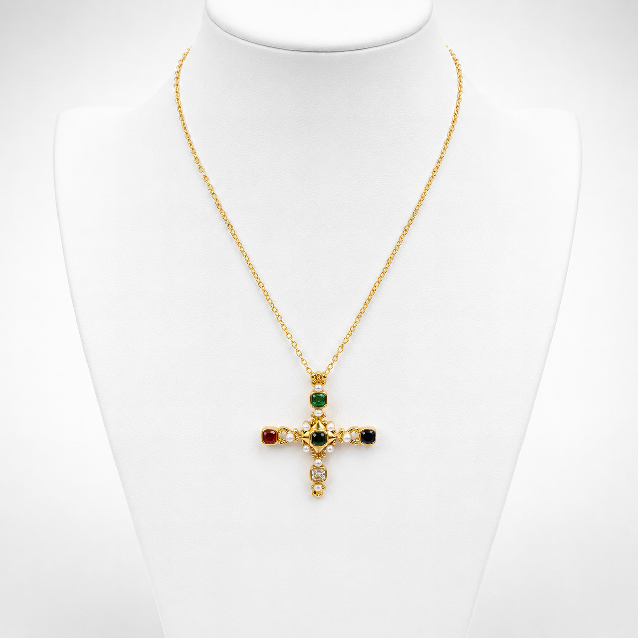 Lucille Cross Necklace