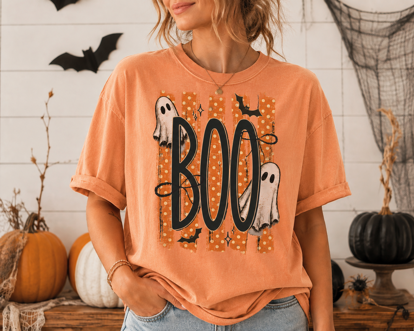 BOO- HALLOWEEN Graphic Tee