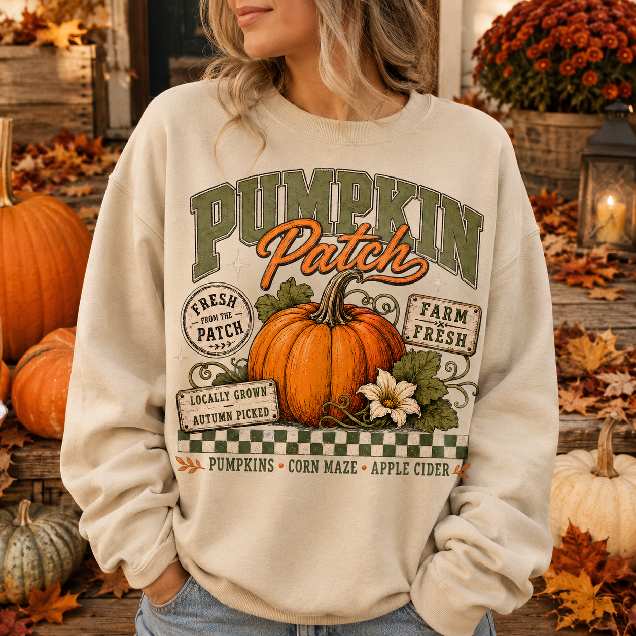Pumpkin Patch- Unisex Sweatshirt