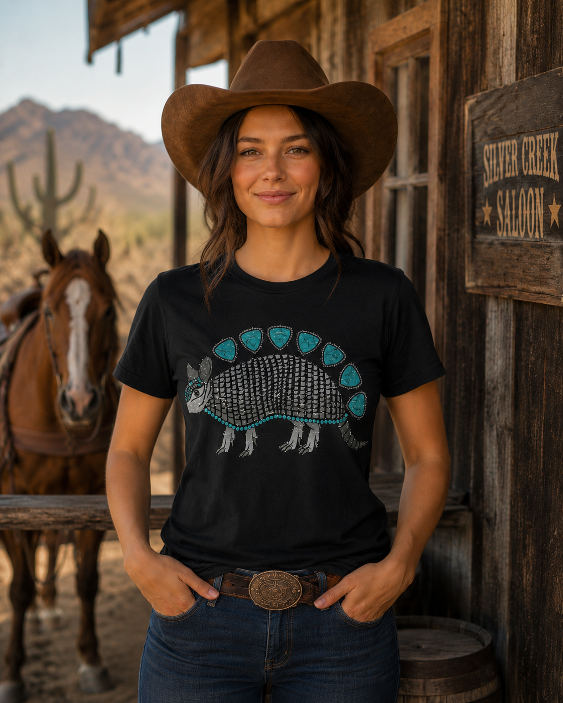 Turquoise Armadillo - Unisex Tee