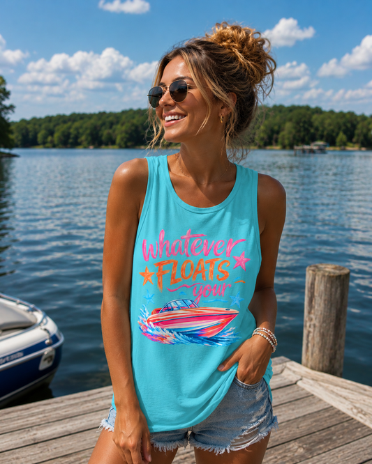Whatever Floats Your Boat- Unisex Graphic Tank