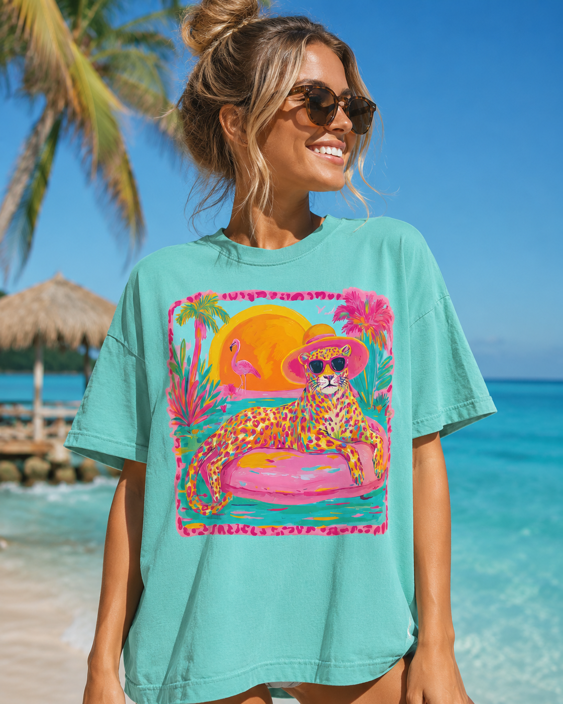 Summer Leopard- Unisex Graphic Tee
