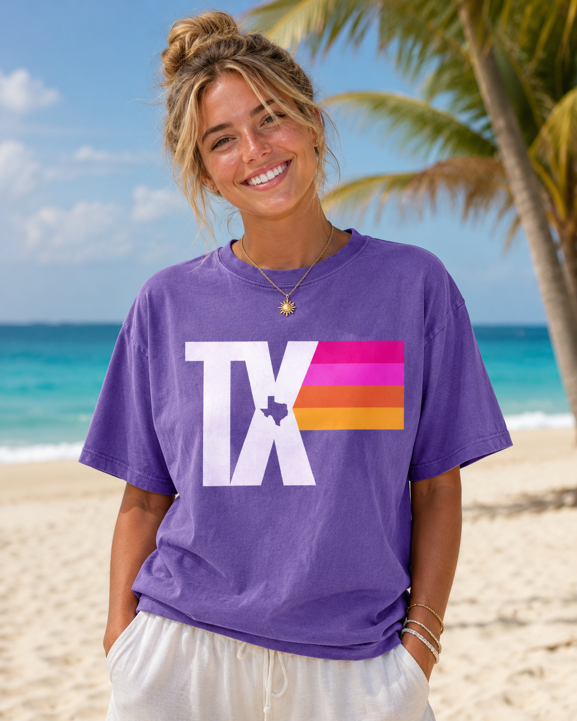 Texas Stripes- Unisex Graphic Tee