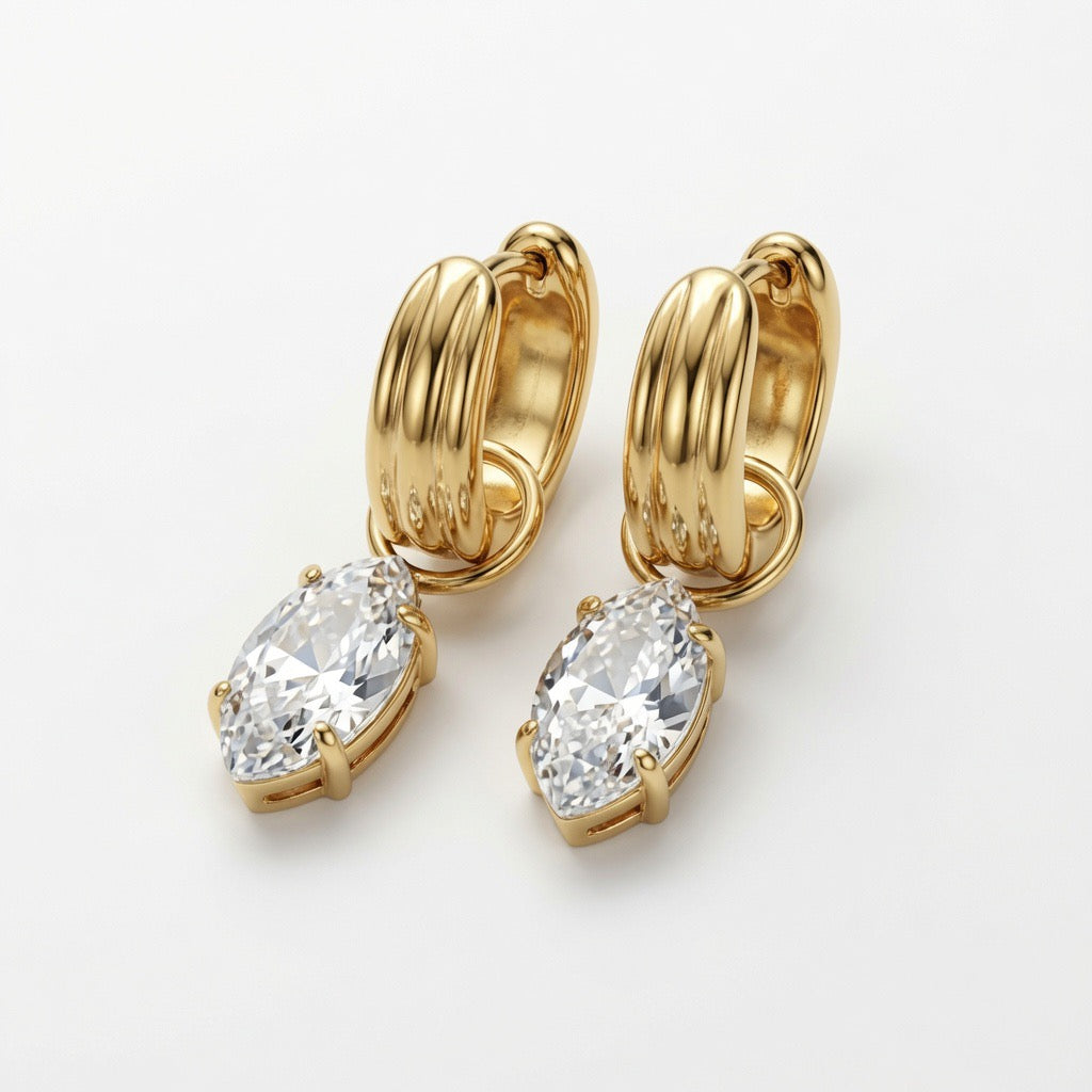 Valerie Dangle Hoop Earrings
