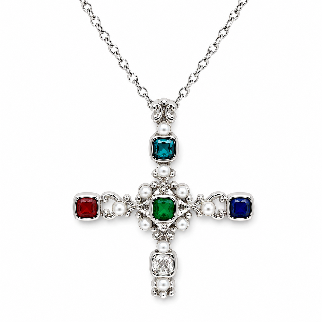 Lucille Cross Necklace