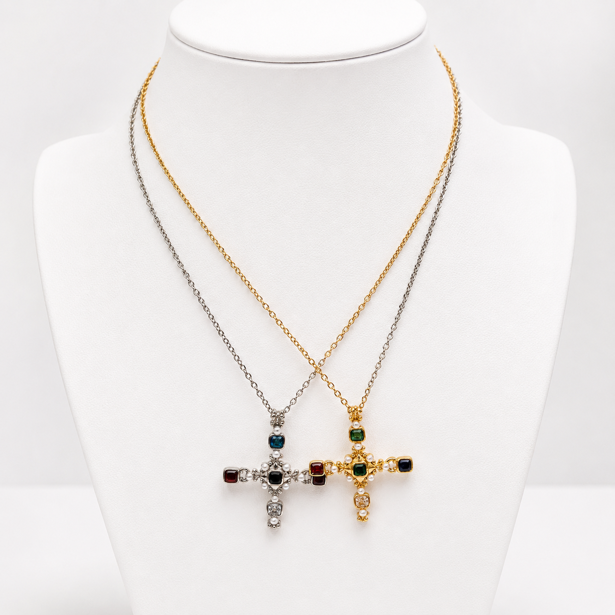 Lucille Cross Necklace
