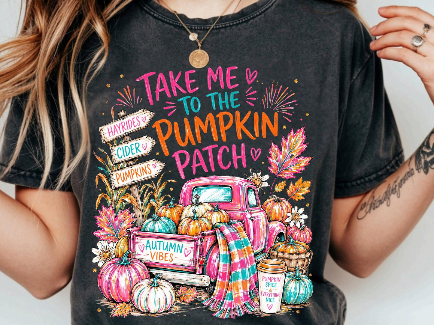 Take Me To The Pumpkin Patch - Graphic Unisex Tee