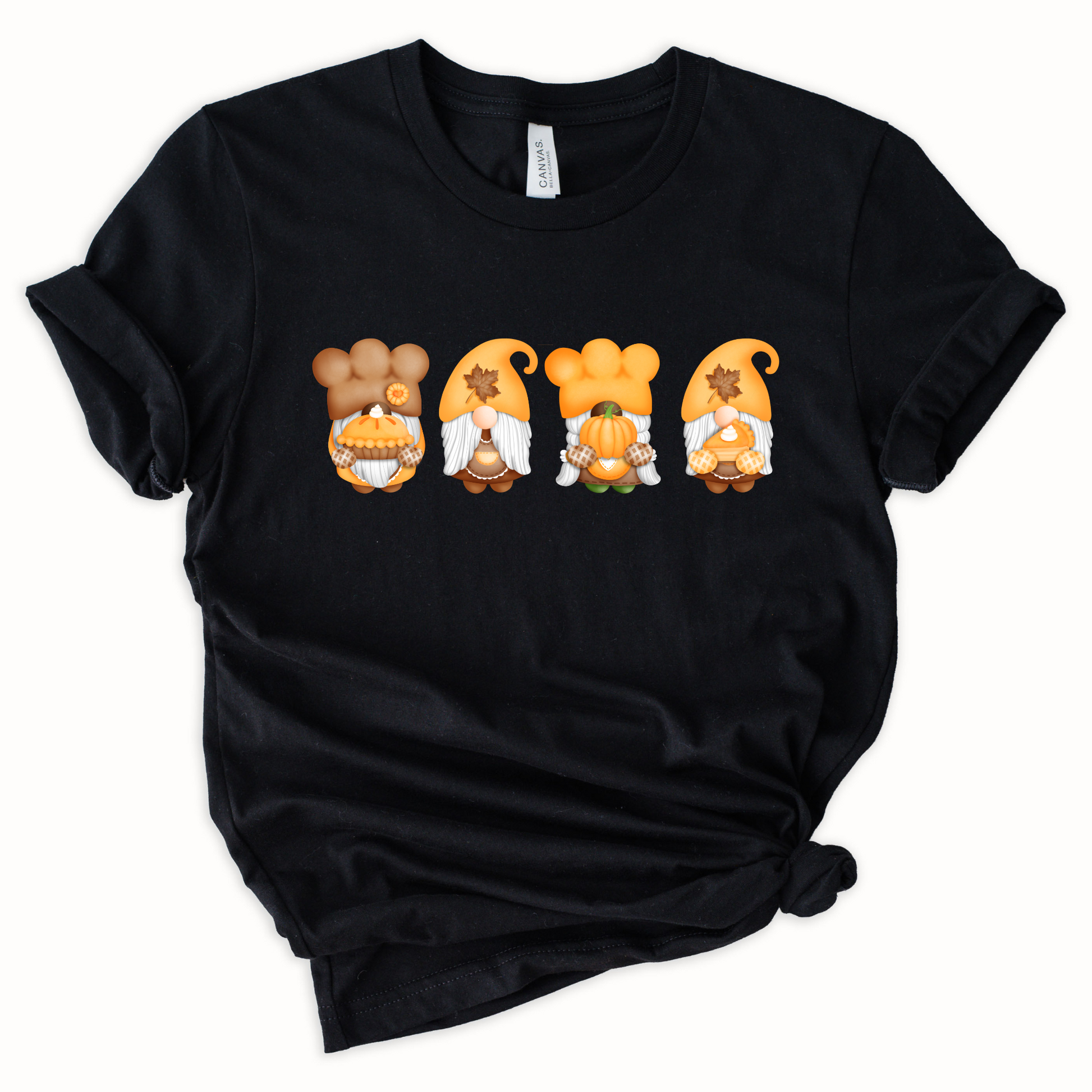 Wholesale Thanksgiving Gnomes Graphic Tee - Maroon