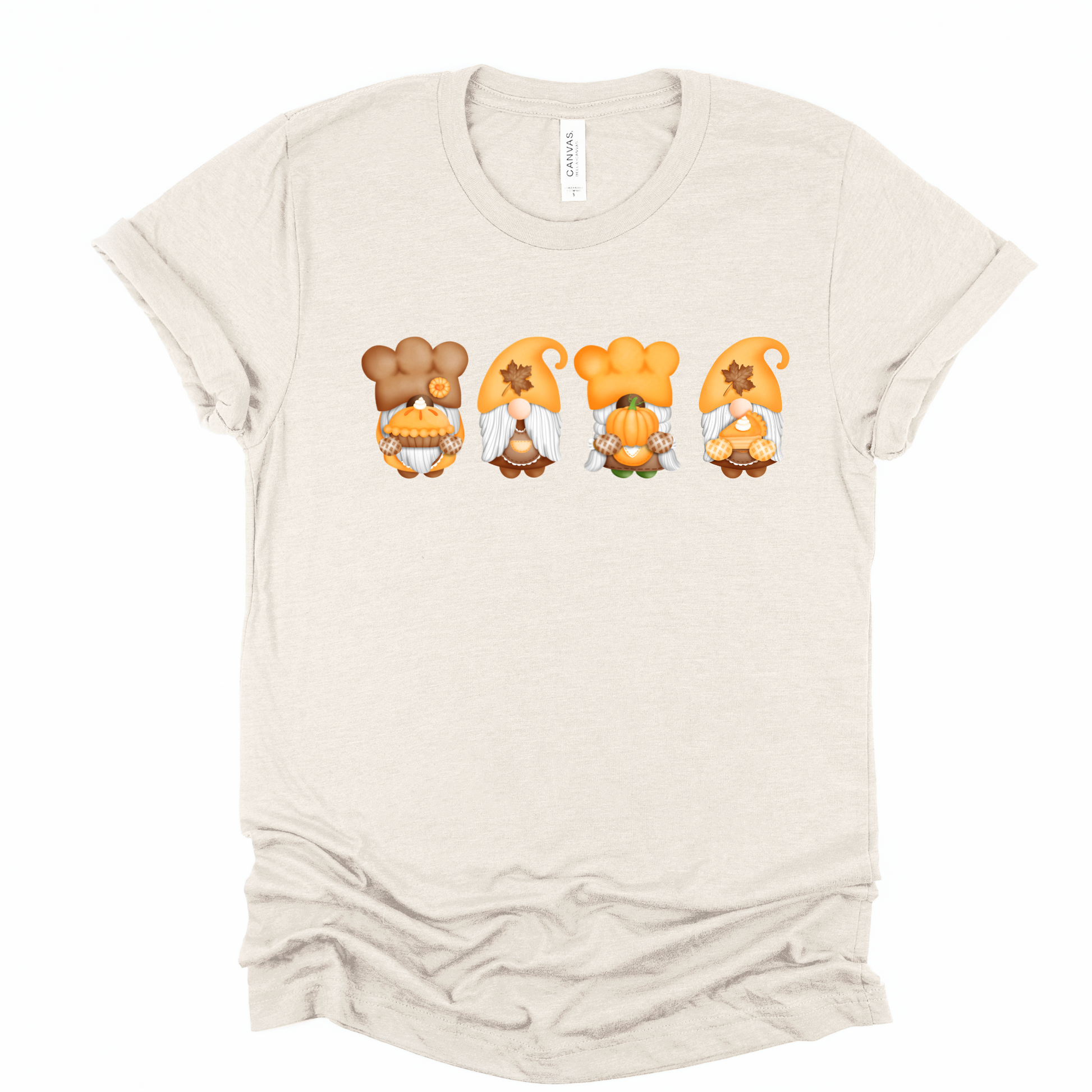Wholesale Thanksgiving Gnomes Graphic Tee - Sand