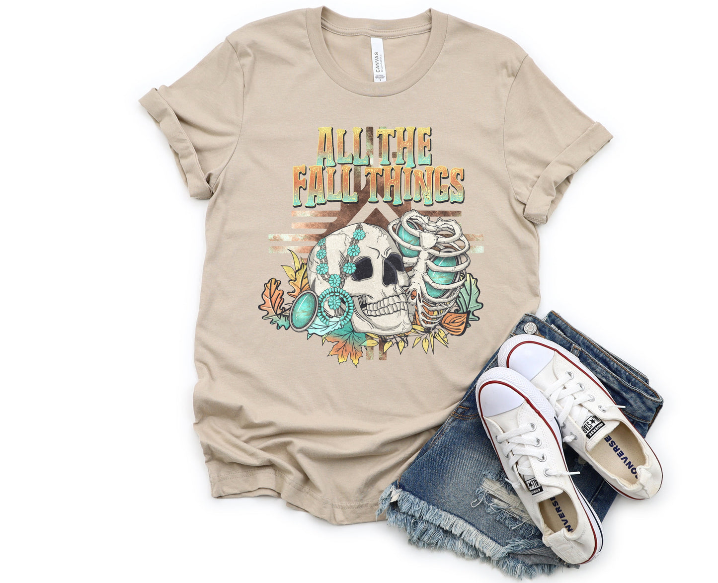 Wholesale All the Fall Things Graphic Tee - Black