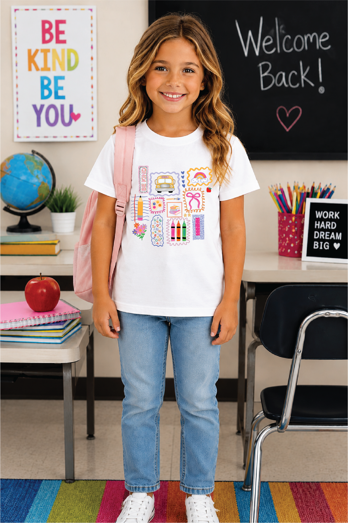 School Collage- Graphic Tee