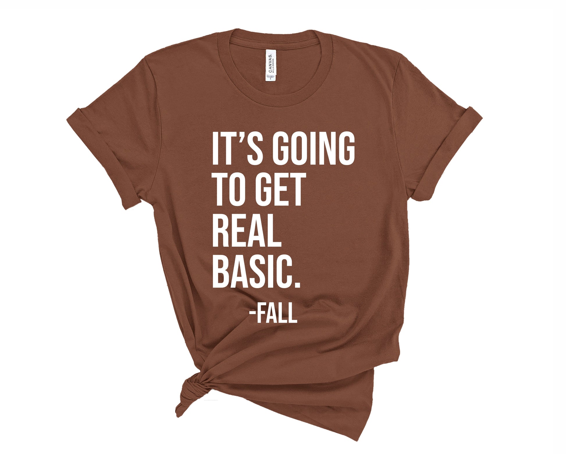 Wholesale Basic Graphic Tee - Chestnut