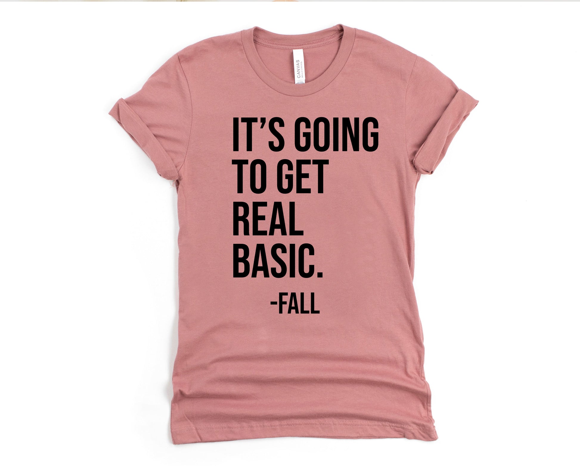 Wholesale Basic Graphic Tee - Mauve