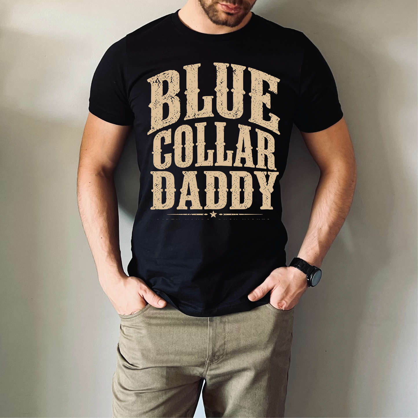 Blue Collar Daddy- Father's Day Graphic Tee