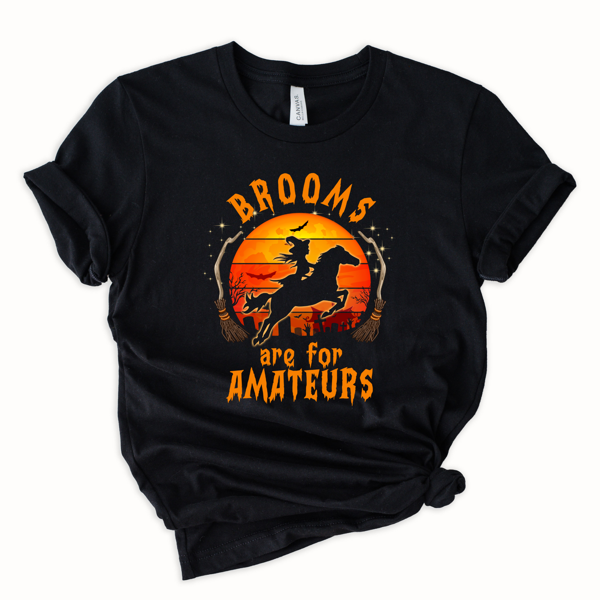 Wholesale Brooms are for amateurs Graphic Tee - Black