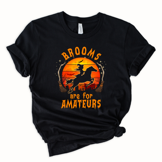 Wholesale Brooms are for amateurs Graphic Tee - Black