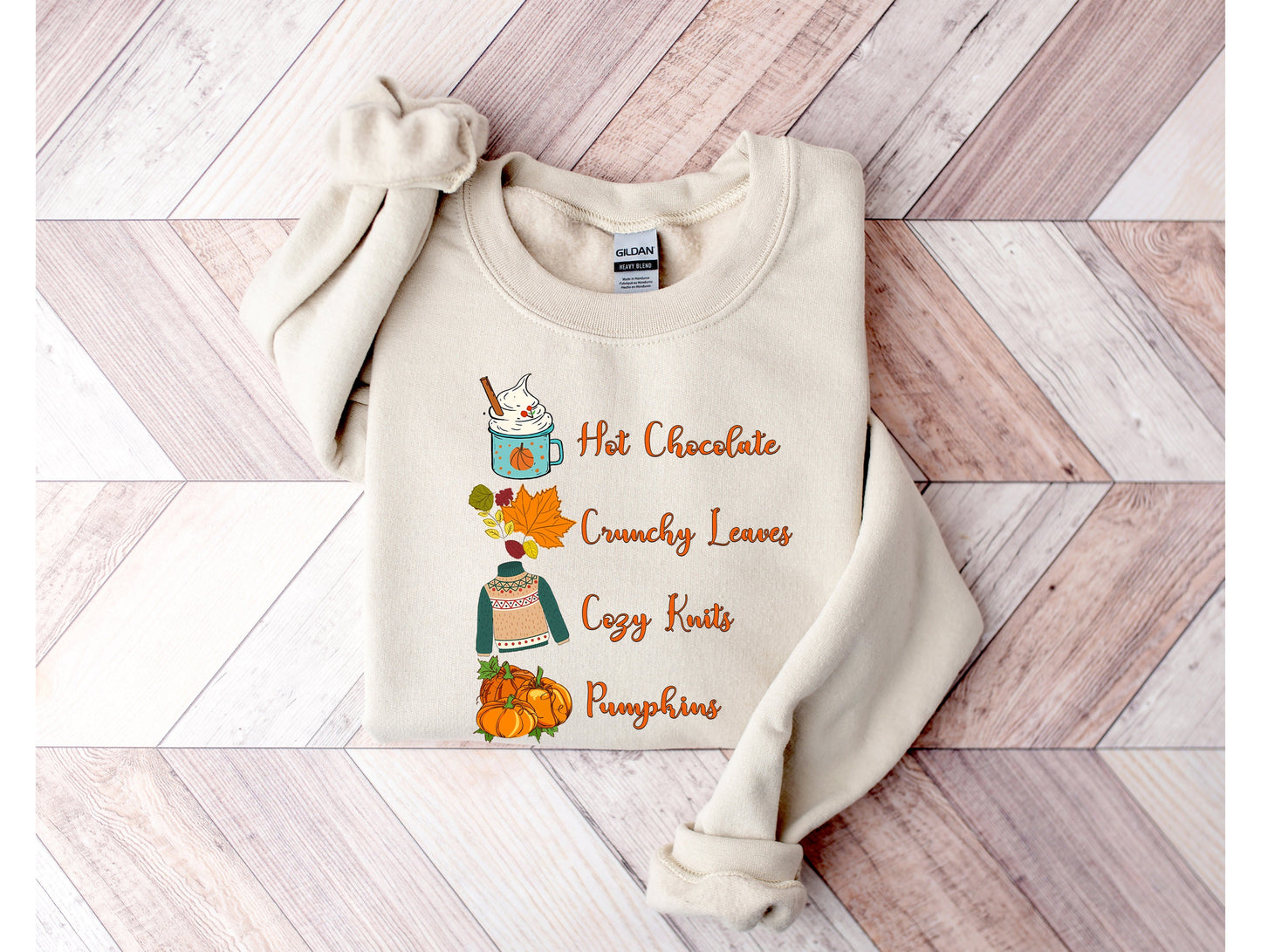 Wholesale Cozy Knits Graphic Tee - Tan Tee