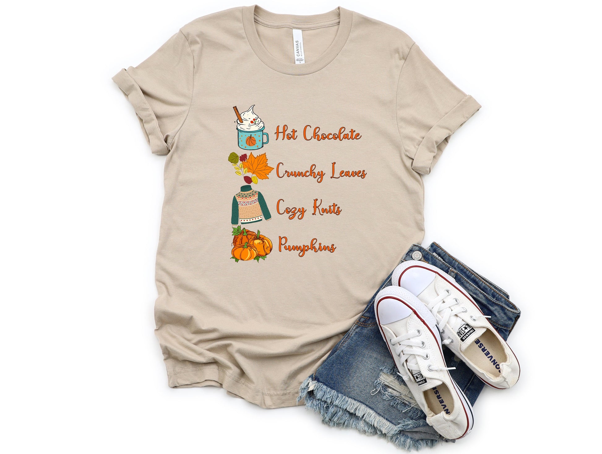 Wholesale Cozy Knits Graphic Tee - Sand Sweatshirt