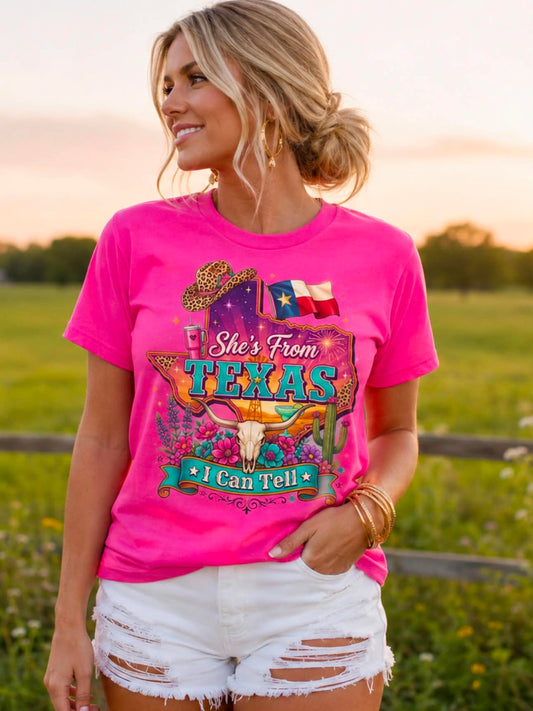 She's From Texas- Unisex Graphic Tee