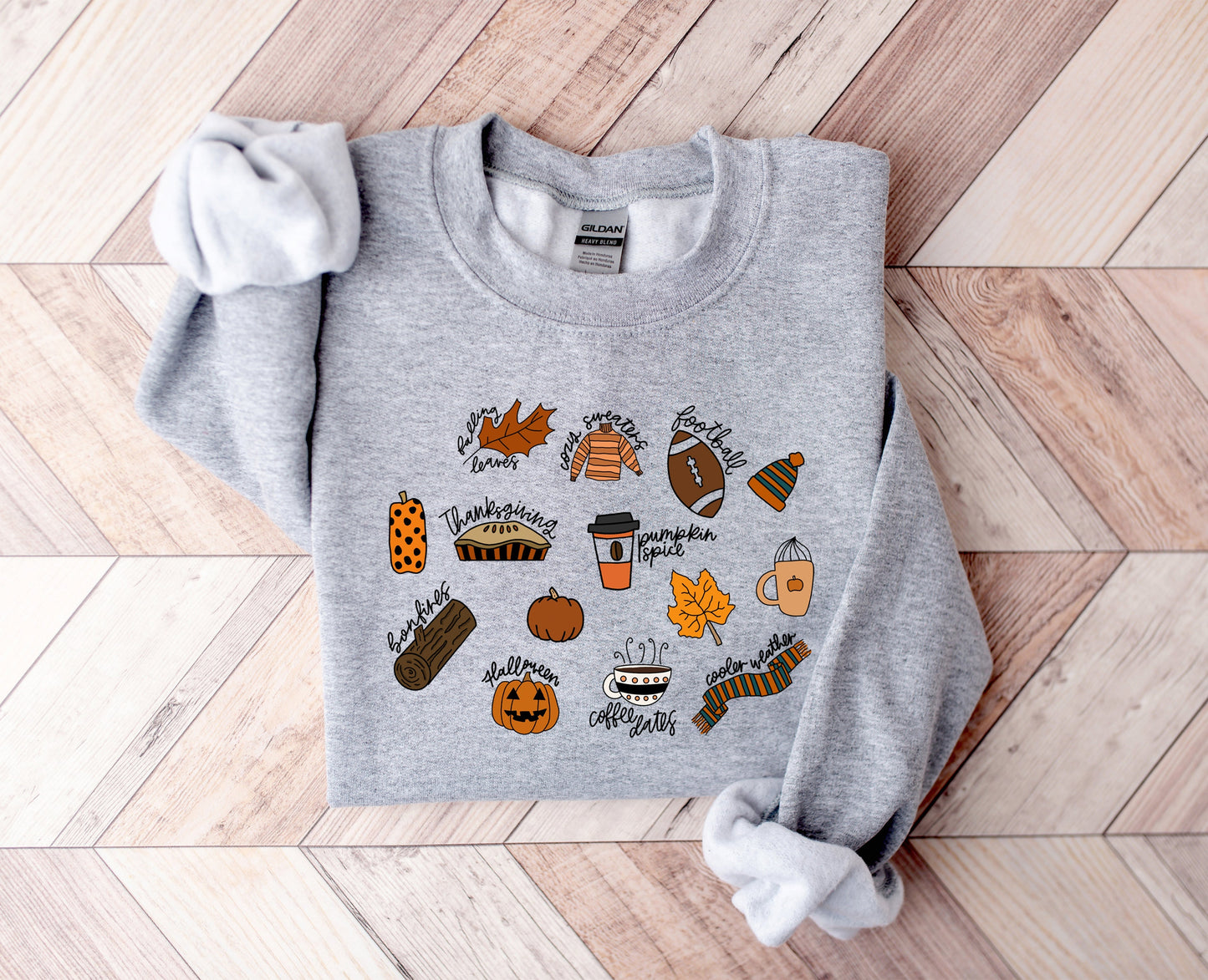 Wholesale Fall Favorites Graphic Tee - Clay Tee